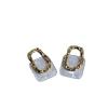 OXOAMP Beautiful Earrings Geometric Square Hanging Stud Earrings Hollow Metal Trendy Earrings Earrings for Women Fashion view 1