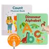 Cali's Books Count & Dinosaur Alphabet Bundle - Educational Learning Toys for Toddlers, Number, Alphabet, Music Book for 1 Year Old Toddler view 1