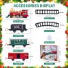 Kids Train Set, Christmas Train Set for Under The Trees, Electric Train Toys for Boys Girls with Steam Locomotive, Passenger Cars, Cargo Cars, Sounds & Lights, for 3 4 5 6 7 8+ Years O view 3