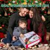 Kids Train Set, Christmas Train Set for Under The Trees, Electric Train Toys for Boys Girls with Steam Locomotive, Passenger Cars, Cargo Cars, Sounds & Lights, for 3 4 5 6 7 8+ Years O view 4