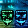2PACK Halloween Led Mask Light Up Scary Mask Purge Mask with 3 Lighting Modes for Halloween Cosplay Costume. view 2