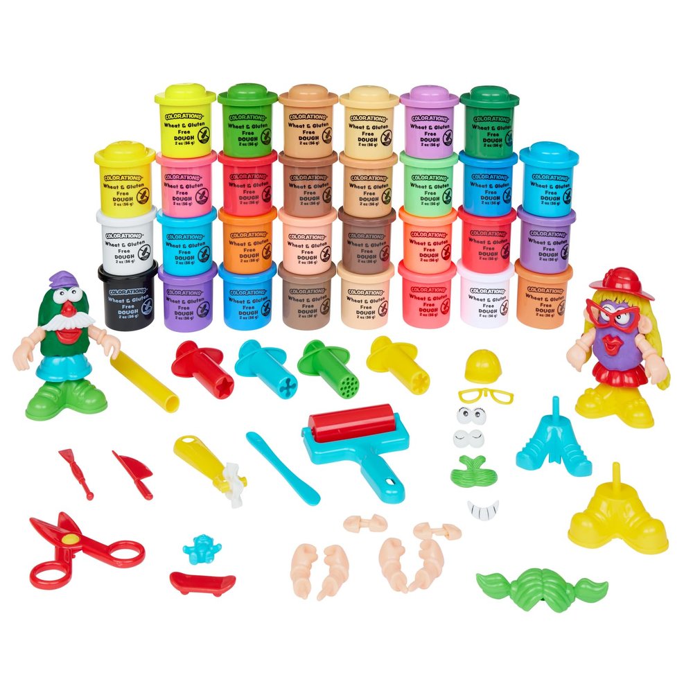Colorations Wheat & Gluten Free Dough & Tools Set, 78 pc Set, Modeling Dough Set for Kids 3+, Sculpting Tools and