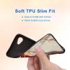 Tudguiloae for Orbic Joy RC608L Phone Case - Soft TPU Material, Ultra-Thin Soft Silicone, Anti-Slip, Shockproof, Precise Lens Protection, Red and Gold Marble Design view 4