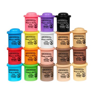 Colorations Wheat & Gluten Free Variety Pack, 18 Colors, 2oz Each | Non-Toxic, Play Dough, Bulk Set, Sensory Kit, Party Favors, Classroom Pack