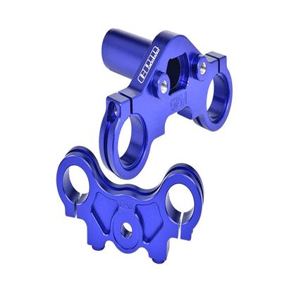 Aluminum 7075 Triple Clamp Set for LOSI 1:4 Promoto-MX Motorcycle Dirt Bike RTR LOS06000 LOS06002 Upgrades - Blue