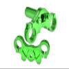 Aluminum 7075 Triple Clamp Set for LOSI 1:4 Promoto-MX Motorcycle Dirt Bike RTR LOS06000 LOS06002 Upgrades - Green view 1