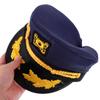 Abaodam Embroidered Sailor Hat Yacht Captain Hat for Cosplay Nautical Themed Parties and Halloween Costume Accessories Lightweight Durable view 3