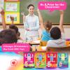 28 Pack Valentines Day Gifts for Kids, Valentines Day Cards with Astronaut-Shaped Finger Spinner POP Toys for Kids, Valentine School Classroom Exchange Prizes, Valentine Party Favor Toy Set view 2