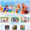 Agoigo Kids Waterproof Camera - Children Underwater HD Video Digital Camcorder, Portable Travel Toy for Toddler - Ideal Christmas Birthday Gifts for Boys Girls Age 3-12 with 32GB Card (Dark Blue) view 4