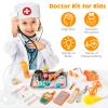 EFO SHM Doctor Kit for Kids, 34 Pcs Kids Doctor Playset kit for Toddlers 3-5 with Medical Storage Bag & Real Stethoscope, for Boys and Girls Fun Role Playing Game, Doctor Play for Kids Toddlers view 2