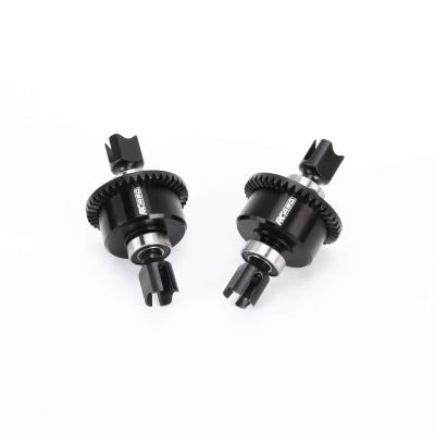 RCAWD 2PcsFront Rear Diff Set, Spiral 43T 10k Oil for Arrma 1/7 Fireteam Mojave 1/8 Karton Notorious Outcast Talion Hopups Upgrade Parts ARA310957(Black)