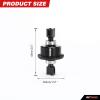 RCAWD 2PcsFront Rear Diff Set, Spiral 43T 10k Oil for Arrma 1/7 Fireteam Mojave 1/8 Karton Notorious Outcast Talion Hopups Upgrade Parts ARA310957(Black) view 2