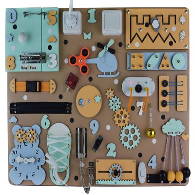 1 2 3 Year Old Girl Boy Gift Toddler Busy Board Sensory Activity Board Montessori Toys for Baby Dementia Fidget Toy Adult Boards Parts