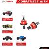 RCAWD 2Pcs Front Rear Diff Set, Spiral 43T 10k Oil for Arrma 1/7 Fireteam Mojave 1/8 Karton Notorious Outcast Talion Hopups Upgrade Parts ARA310957(Red) view 3