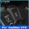 Car Qi Wireless Charger Compatible with Cadillac CT4 Accessories 15w Fast Mobile Phone Charging Plate Holder Interior Auto Parts 2020-2023 view 2