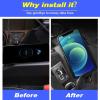 Car Qi Wireless Charger Compatible with Cadillac CT4 Accessories 15w Fast Mobile Phone Charging Plate Holder Interior Auto Parts 2020-2023 view 4