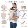 Shiaon Baby Carrier Newborn to Toddler(7-30lbs), Toddler Carrier Baby Holder Carrier with Adjustable Shoulder Strap, Chest Carriers, Beige view 3