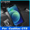 Car Qi Wireless Charger Compatible with Cadillac CT5 Accessories 15w Fast Mobile Phone Charging Plate Holder Interior Auto Parts 2020-2023 view 2