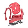Aluminum Motor Mounts for Traxxas 1:10 MAXX 89076-4 / MAXX with WideMAXX 89086-4 Monster Truck Upgrades - Red view 1