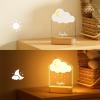 Bemaystar Personalized Gifts for Kids - Star Acrylic 3D Lamp,Personalized Night Light,Customize Name,Lamp Decoration Gift for Daughter Son,Children's Bedroom Decorative Gifts for Boys and Girls, A-Cloud Moon view 3