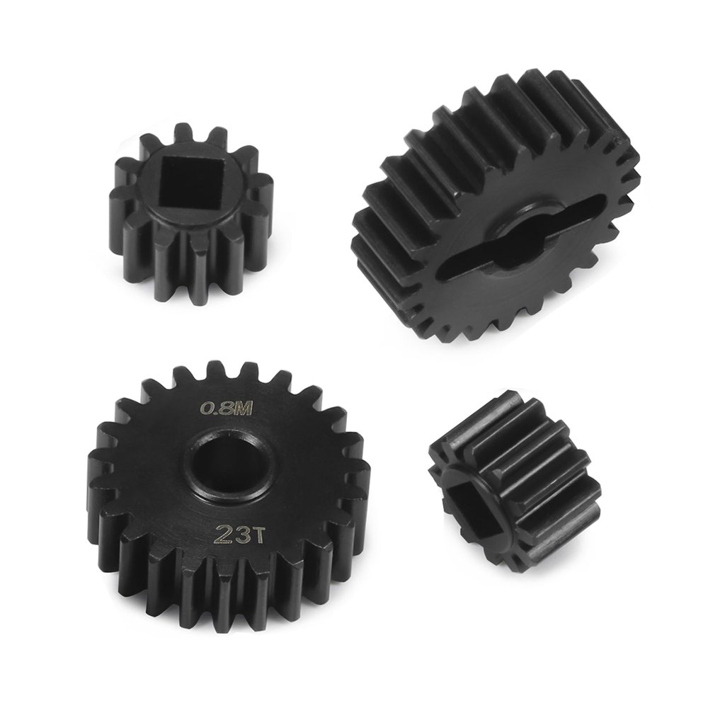 AMK Steel 12T-23T Capra Portal Gears, UTB10 Metal Gear for 1/10 RC Crawler F9 Axial Capra Upgrades Stock Replacement (12T-23T)