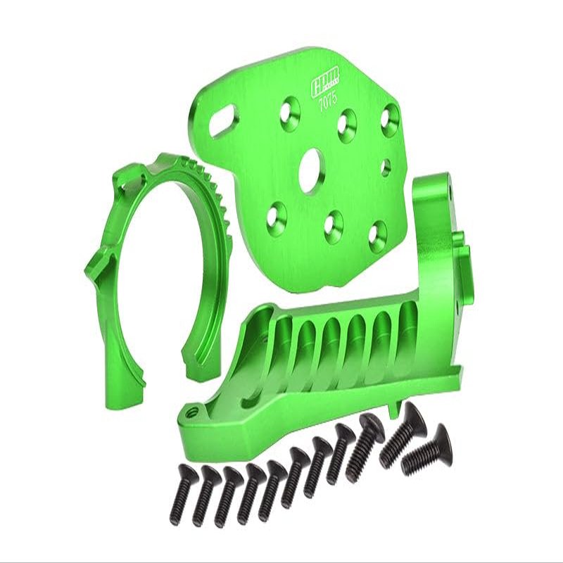 Aluminum Motor Mounts for Traxxas 1:10 MAXX 89076-4 / MAXX with WideMAXX 89086-4 Monster Truck Upgrades - Green