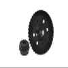 40Cr Steel Spiral-Cut 37-Tooth Ring and 13-Tooth Pinion Differential Gear Set for Traxxas 1:10 Slash/Ford GT/Corvette/HOT Rod/Raptor PRO/Mustang GT/HOSS/Stampede/GR Supra GT4 / RUSTLER view 2