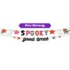 HOUSE OF PARTY Spooky Banner - 41 Inches Pre Strung | Cute Ghost Banner Halloween Banner for Mantle, Spooky Halloween Decorations Halloween Party Decorations view 1