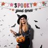 HOUSE OF PARTY Spooky Banner - 41 Inches Pre Strung | Cute Ghost Banner Halloween Banner for Mantle, Spooky Halloween Decorations Halloween Party Decorations view 3