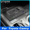 Car Qi Wireless Charger Compatible with Toyota Camry 2022-2018 Accessories 15w Fast Phone Charging Plate Interior Modification Auto Parts view 2