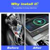 Car Qi Wireless Charger Compatible with Toyota Camry 2022-2018 Accessories 15w Fast Phone Charging Plate Interior Modification Auto Parts view 3