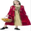 Colorful House Girls Renaissance Dress Medieval Dress Royalty Princess Child Dress Up Fancy Costume for Halloween(4-6Y,Red) view 1