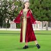 Colorful House Girls Renaissance Dress Medieval Dress Royalty Princess Child Dress Up Fancy Costume for Halloween(4-6Y,Red) view 4