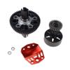FLMLF Alloy 2 Speed Transmission Gear with Clutch Bell Kit for 1/5 Losi 5ive T Rovan Lt Kingmotor X2 Truck RC CAR Parts (Red) view 2