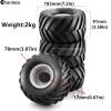 Chanmoo 1/8 RC Monster Truck Tires and 17mm Hex Wheels Rims Rubber Buggy Tyres for 1:8 Scale Off Road Truck Car Kaiju Tmaxx E-Revo 3.3 Arrma Kraton 6S Typhon 3S Traxxas Maxx HPI Redcat 4PCS (White) view 2