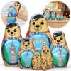 AEVVV London Bear British Nesting Dolls Set of 7 pcs - British Themed Gifts Matryoshka Doll - Russian Dolls English Decorations - London Souvenirs Gifts UK view 1