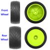 4Pack ShareGoo RC 85mm/3.34" Rubber Tires Front Rear Tyres 12mm Hex Wheel Compatible with Redcat HPI HSP Kyosho 1/10 RC Off-Road Car Buggy (Green) view 4