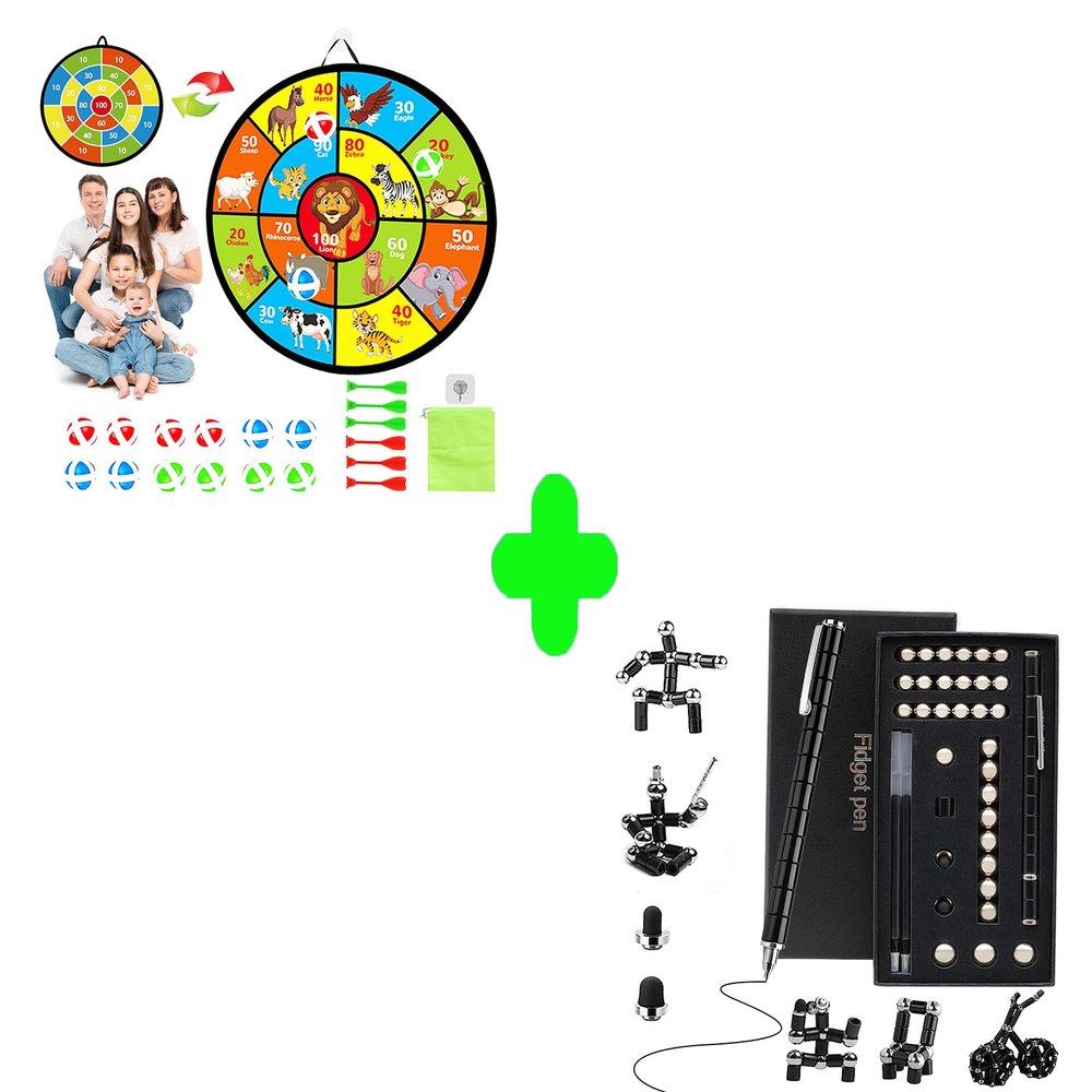 Dart Board for Kids - 29 Upgrade Fidget Magnetic Pen - Toys for Boys Girls Age 8-12 - Gifts for Teenage Girls Boys