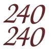 Boat Decals 153873 | 240 Burgundy 6 1/2 x 3 Inch (Pair) view 1