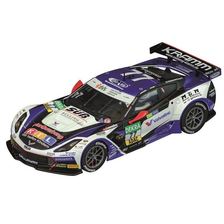 Carrera 31070 Corvette C7 GT3-R Callaway Competition No.77 1:32 Scale Digital Slot Car Racing Vehicle Digital Slot Car Race Tracks