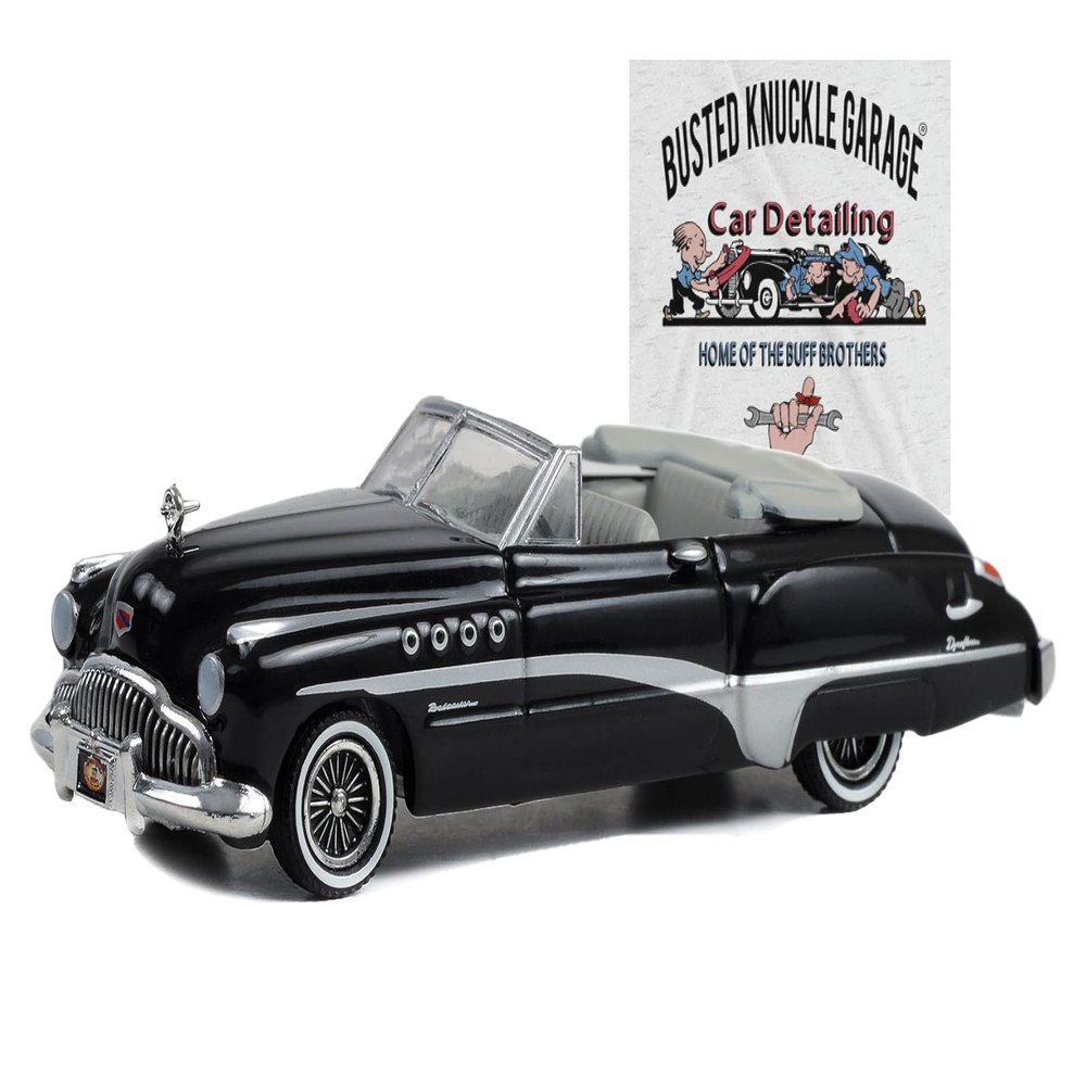 1:64 Busted Knuckle Garage Series 2-1949 Roadmaster Rivera Convertible Busted Knuckle Garage Car Detailing 39120-A [Shipping from Canada]
