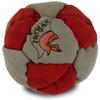 DIRTBAG Lover Footbag 3-Pack with Pouch, Includes Three Original and Unique Premium Quality Hand Sewn Footbags and Carry Pouch. (Black/White, Grey, Red/Grey, Blck Pouch) view 4