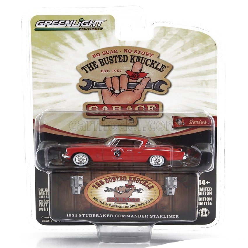 1:64 Busted Knuckle Garage Series 2-1954 Studebaker Commander Starliner Busted Knuckle Garage Speed Shop 39120-B [Shipping from Canada]