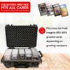 Waterproof Graded Card Storage Box EZ Travel Suitcase W/ Rolling Wheels Graded Slab Carrying Case Compatible with 100+ Card Slabs, Sports Trading Card Case Fits PSA, CSG, BGS, SGC (NEW IMPROVED MODEL) view 3
