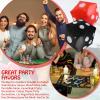 Blulu 3 Pack Large Inflatable Dice Jumbo Giant Inflatable Dice for Indoor Outdoor Broad Game Ludo Pool Party Favor(12 Inch,White, Black, Red) view 4