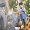 YEIBOBO ! Kids Water Pressure Washer Tools and Toys,Car Washer with Scraper Sponge Towel,Toddler Pretend Playing Tools Car Wash Gun Manual Pressure,Role Playing Toy Water Gun Gift for Boys Girls view 2