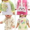 SOTOGO 5 Sets Doll Clothes Outfits Jumpsuits for 14 to 16 Inch New Born Dolls, American 18 Inch Dolls Clothes and Accessories view 4