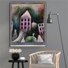 DIY Oil Painting Kit,Destroyed Place Painting by Paul Klee Paint by Numbers Kit for Kids and Adults view 3