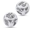 2 PCS Gifts for Boyfriend Girlfriend Anniversary Steel Gifts for Couple Date Night Dice Christmas Stocking Stuffer White Elephant Santa Swap Gift Exchange Dice Exchange Dices Valentines view 1