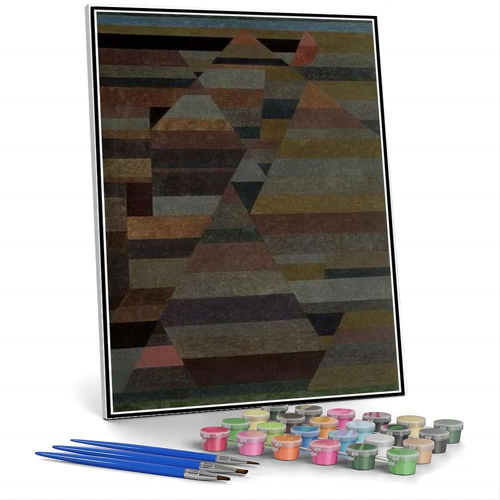 Paint by Numbers Kits for Adults and Kids Necropolis Painting by Paul Klee DIY Painting Paint by Numbers Kits On Canvas